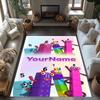 Numberblocks Customizable Name Floor Mat Design for Decorate room Kitchen Balcony Study room Antislip Carpet Office home decor