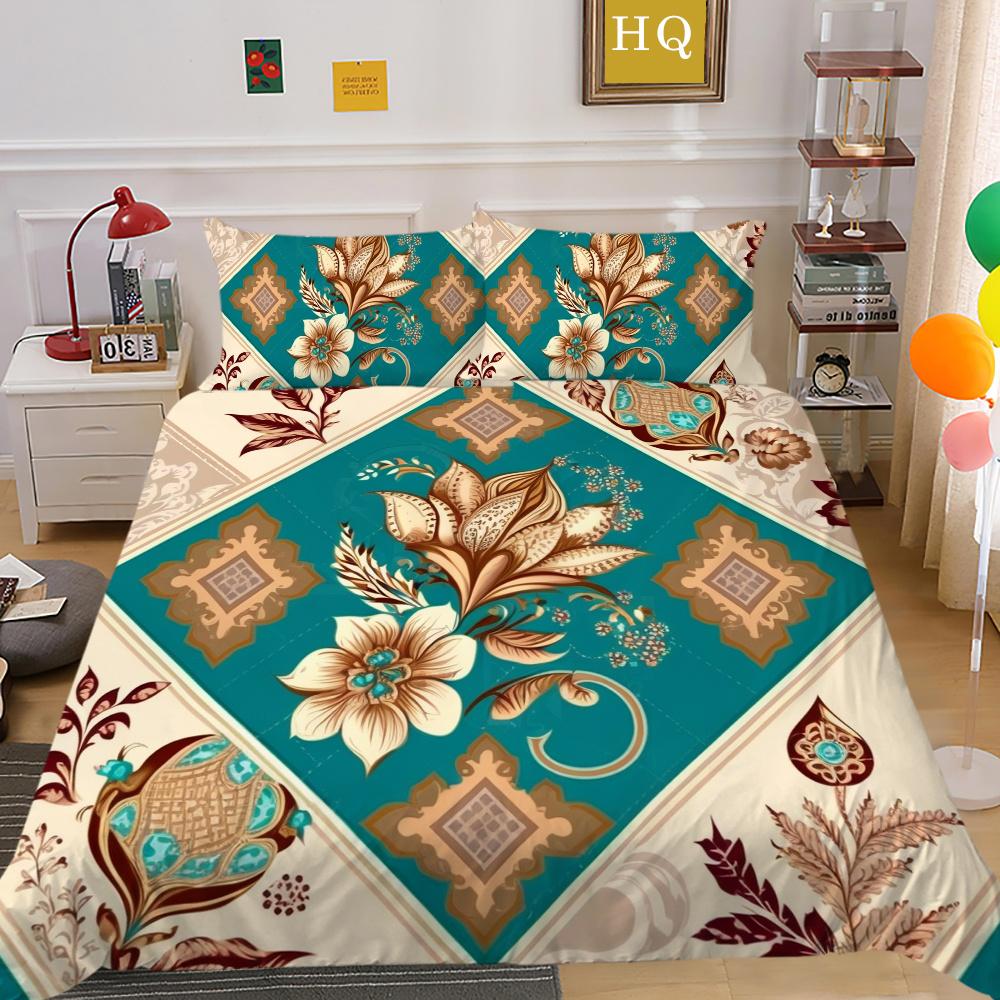 Zestaw poszewek na pościel King Size Kobieta Luksusowa pościel domowa Poliestrowa narzuta na kołdrę Zestaw poszewek na kołdrę