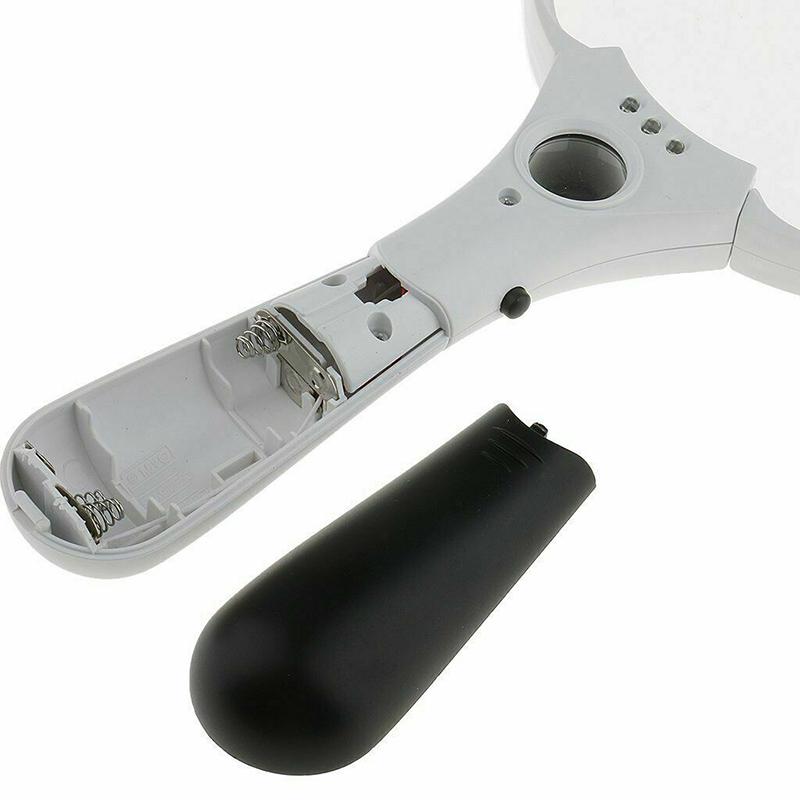 25X Bardzo Duża Mocna Lupa 3 Jasne Diody LED Zoom Lekka Ręczna