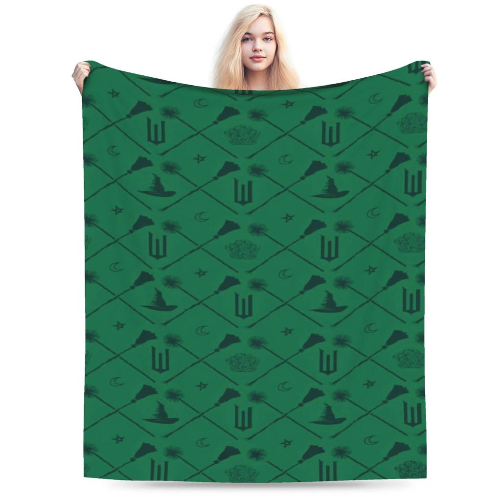 W-Wicked 2 Musical Movie Glinda Elphaba Blanket  Soft Novelty Plush Throw Blanket For Boy Girl Couch Chair Cover