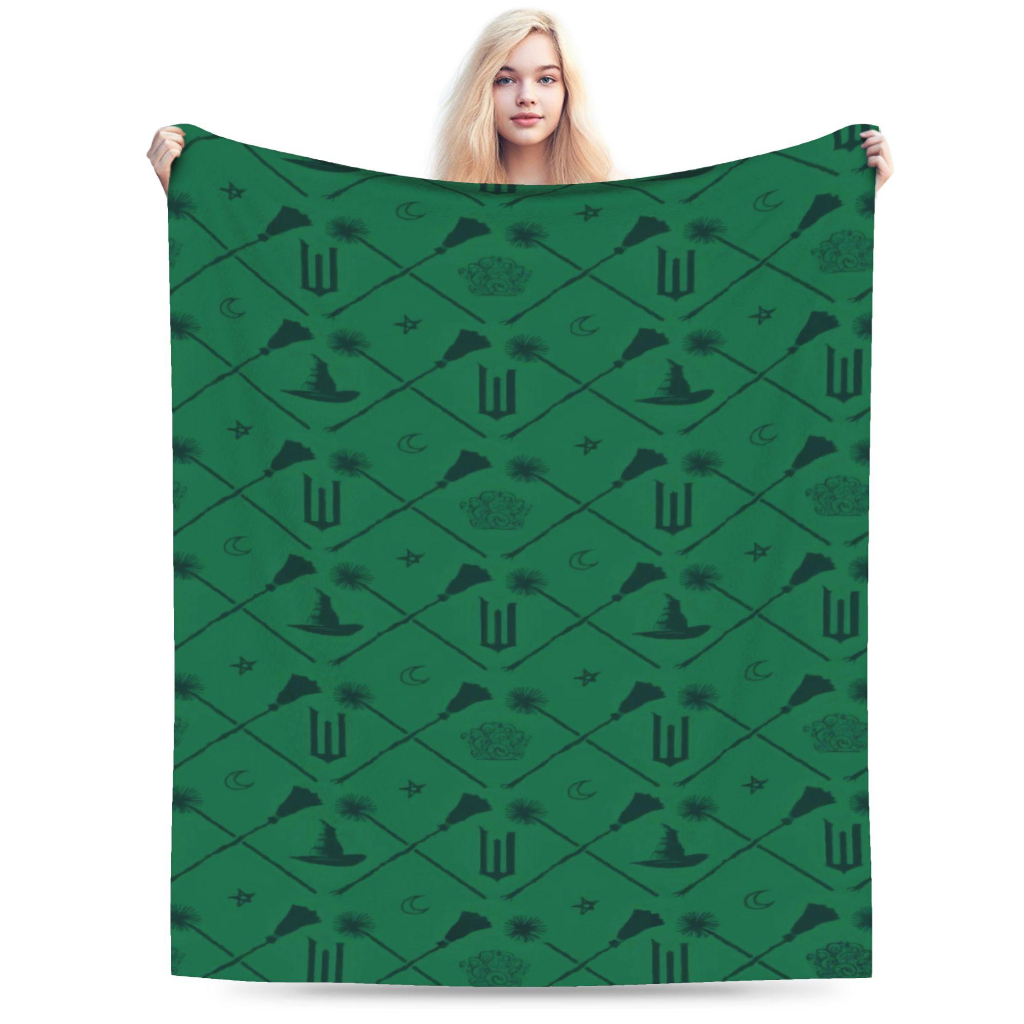 

W-Wicked 2 Musical Movie Glinda Elphaba Blanket Warm Soft Pattern Plush Throw Blanket For Students Bedspread Bed Cover 75x90cm