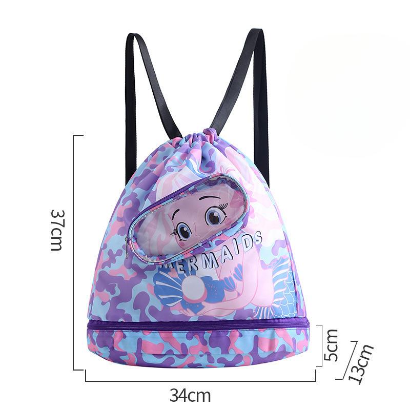 

Детская сумка для плавания, сумка для хранения, портативный пляжный рюкзак для детского спорта, портативный рюкзак Large size фиолетовый