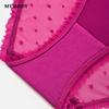 Mybody Women's Sexy Heart Jacquard High-Cut Low-Rise Briefs