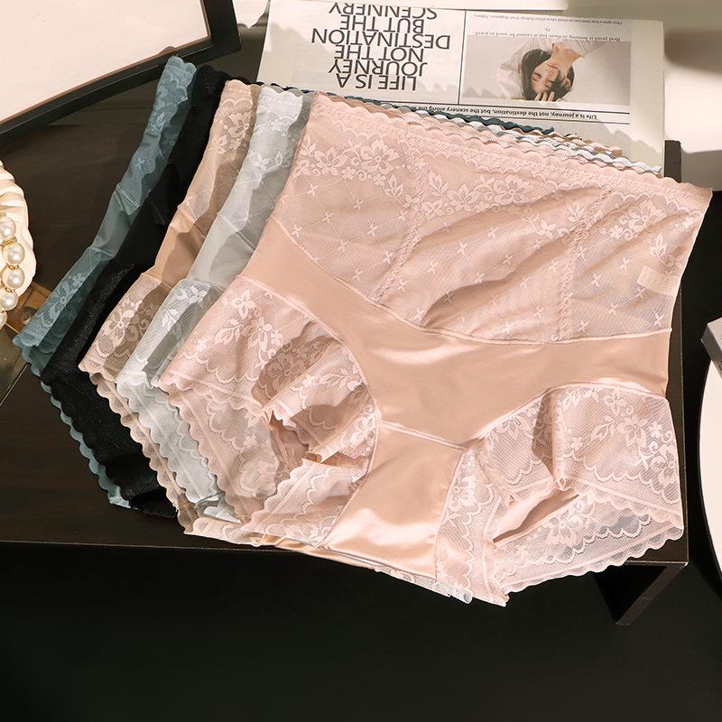 Herbst/Winter Nahtlose High-Waist Maulbeerseide Bauchweg Hüftlift Unterwäsche für Damen – Sexy, Atmungsaktiv und Bequem.