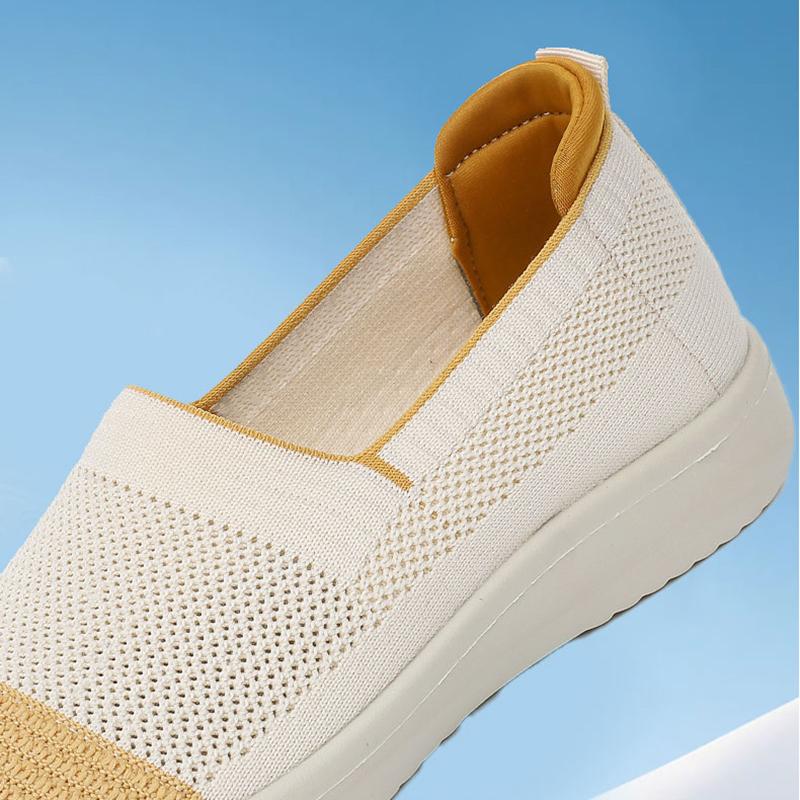Summer Women's Flat Shoes Lightweight and Comfortable Casual Shoes Breathable Mesh Shoes Fashionable and Versatile