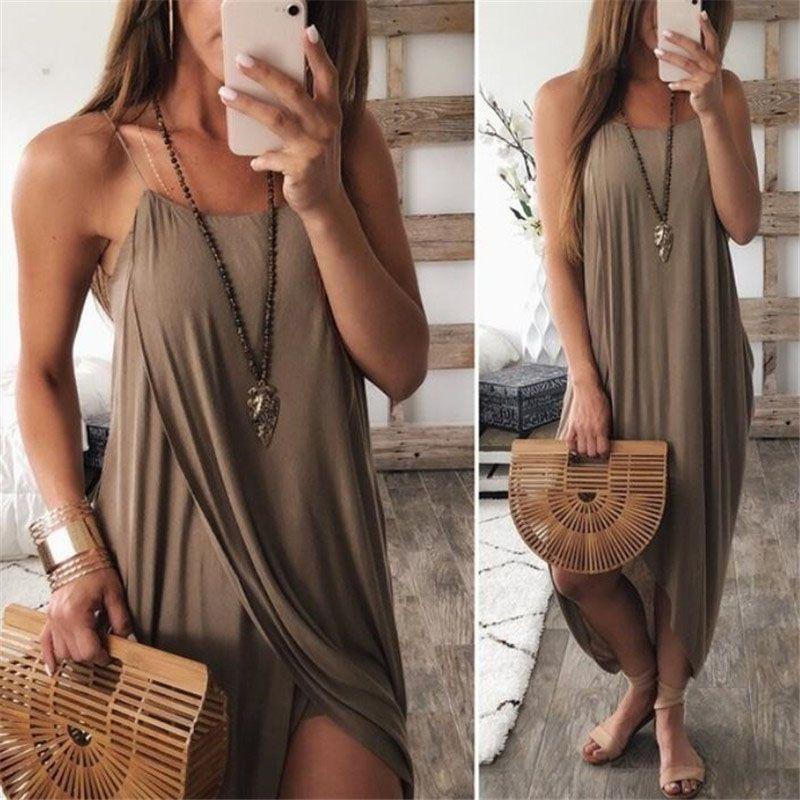 Elegant Plus Size Women Summer Maxi Dress With Sleeveless High Waist Design