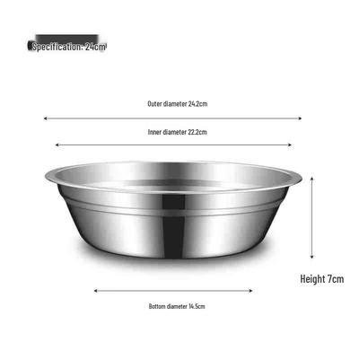 ZISIZ 304 Stainless Steel Deep Serving Bowl