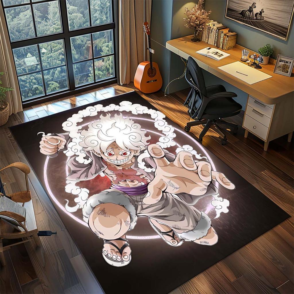 One Piece Anime Rug Carpet Large Area Rug Non Slip Washable Floor Mat Gamer Room Bedroom Home Decor -QJY