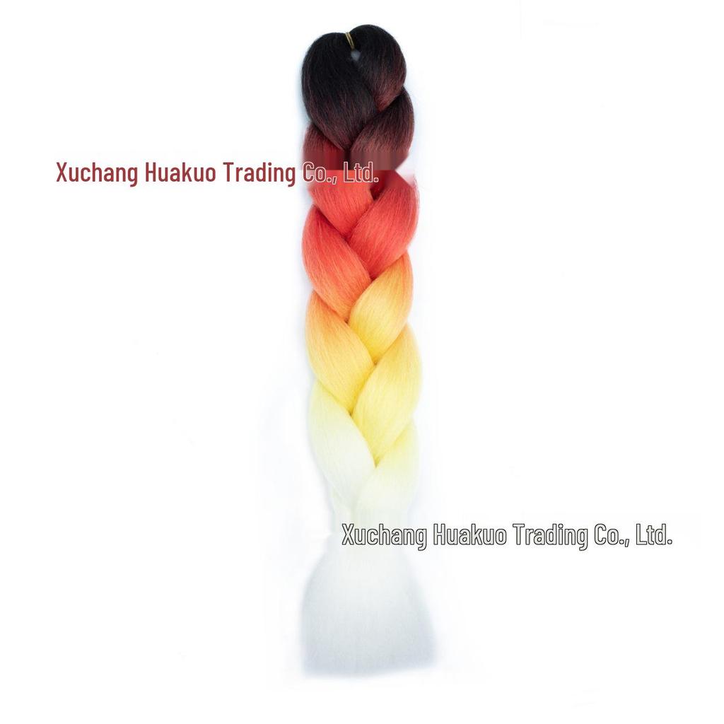 Three, Four, Five-Color Gradient High-Temp Fiber Jumbo Braid Material