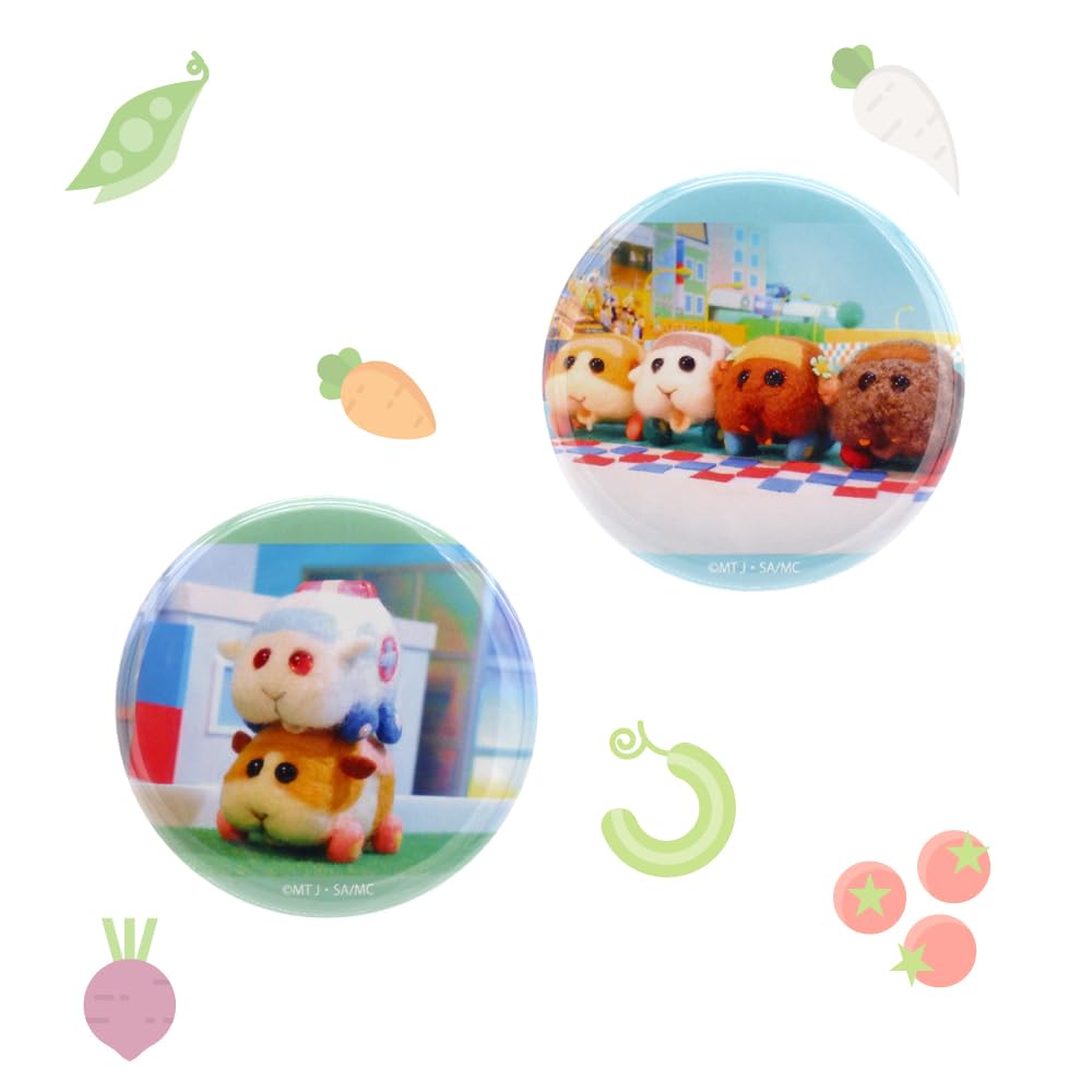 PUI PUI Molcar Blind Tin Badge Set of 5 Types 5 Patterns Available All