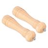 2pcs Wood Salt and Pepper Grinder   Coarseness Wooden Pepper Shaker for Kitchen Seasoning