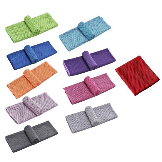 Asciugamano Rinfrescante Estivo Morbido Traspirante Asciugamano Fresco Asciugamano Rinfrescante Sportivo Foulard per Yoga Palestra Fitness Corsa Allenamento Campeggio