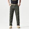 Men S Straight Leg Multi Pocket Casual Cargo Pants