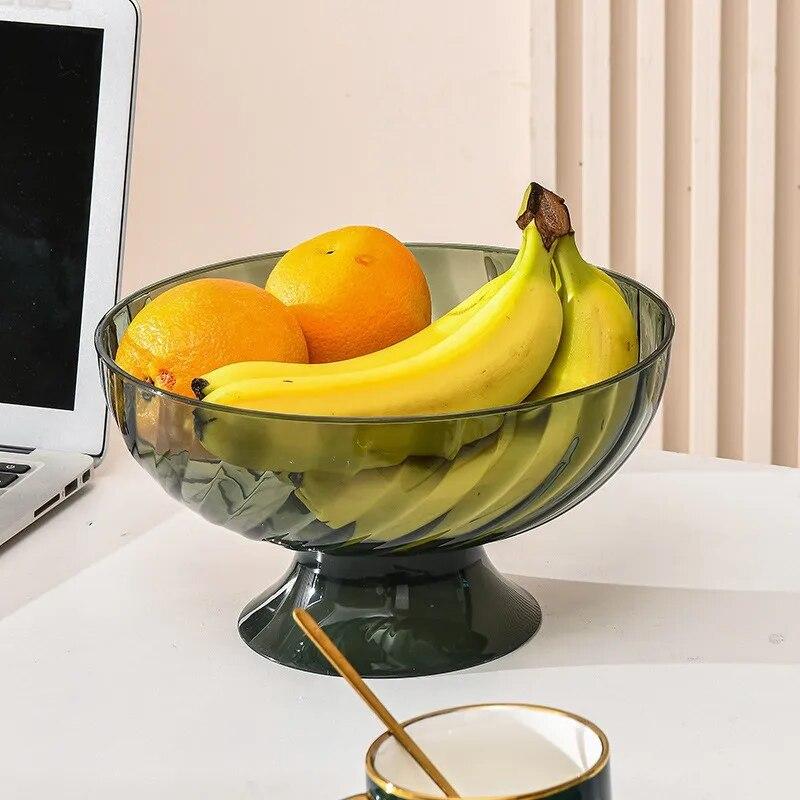 Kreative neue high-legged transparent band-bedeckt obst platte haushalt wohnzimmer bär platte