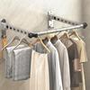 Non-Punching Drying Rack Stainless Steel Clothes Drying Hanger Folding Drying Racks  Bathroom