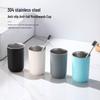 304 Stainless Steel Double-Layer Toothbrush and Mouthwash Cup