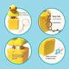 Duck Quacking Keyboard Button Toy Keychain Bag Pendant Sensory Toys Squeeze Anti Stress Relief Squishys Kids Birthday Gifts