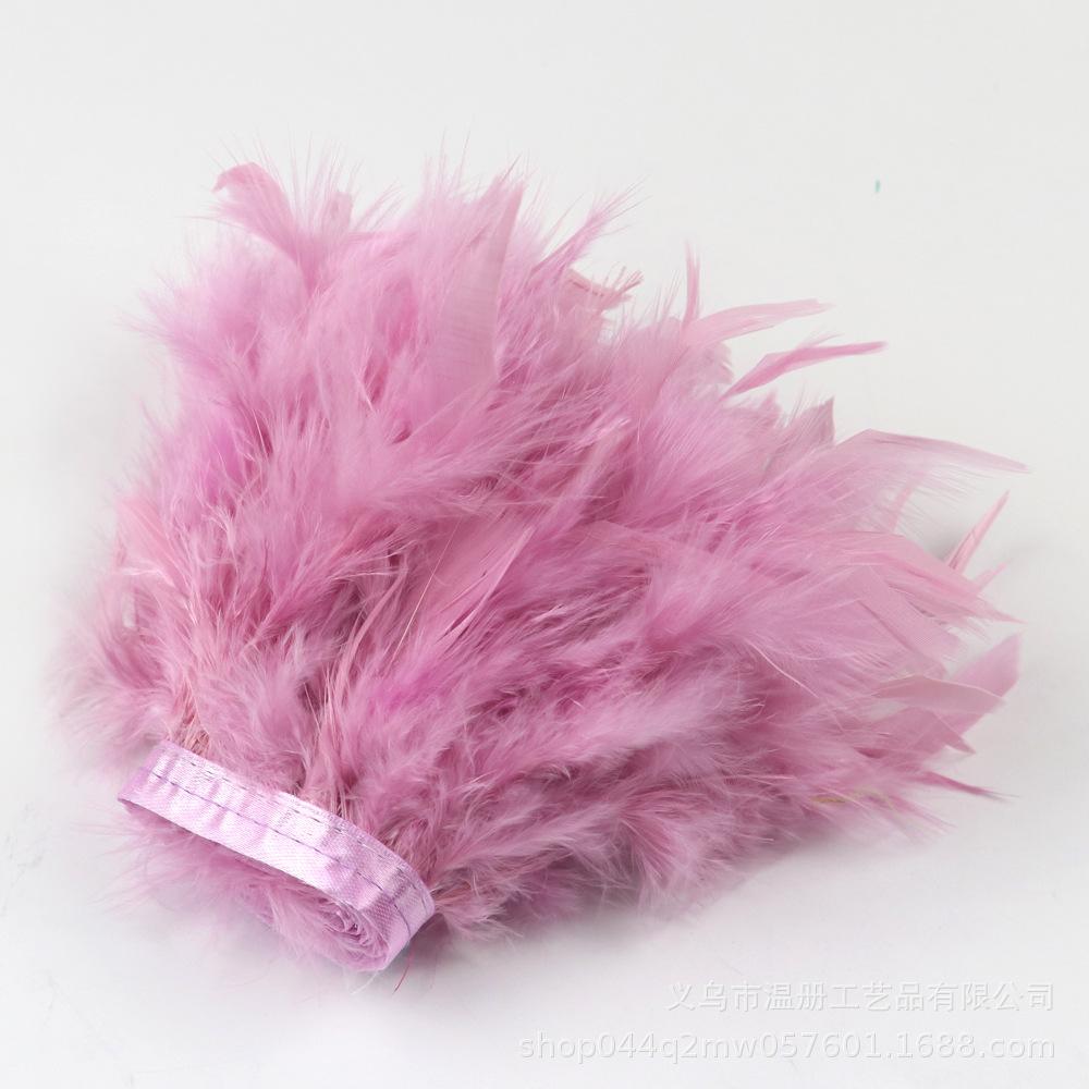 Feather Turkey Feather Lace Car Doll Decorative Fire Piece Cloth Edge Feather Handmade Dress Skirt Material