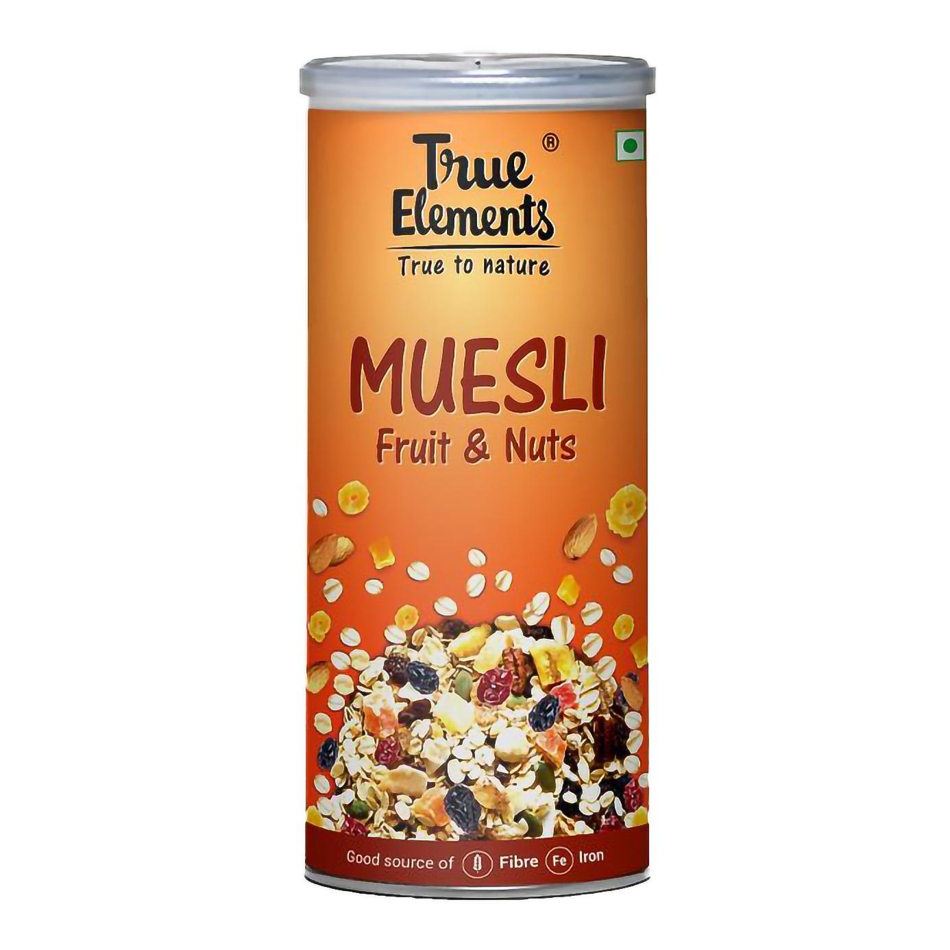 

Мюсли с фруктами и орехами (400 г), Fruit And Nut Muesli, True Elements