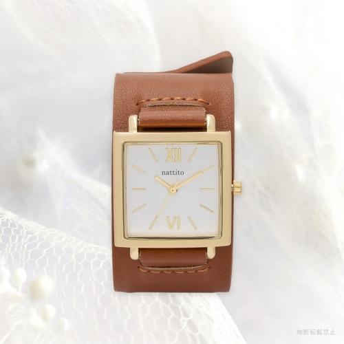 Fieldwork Women's Analog Watch with Leather Strap and Bangle, Krunto Brown, ST294-3