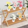 Artificial Lily Potted Bonsai Fake Lily with Leaf Potted Plant Wedding Flower Arrangement Props Home Decoration Party Decor