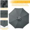 6/8 Ribs Replacement Parasol Canopy Waterproof Weatherproof UV-Anti Parasol Replacement Canopy Cover Large Patio Umbrella Cloth