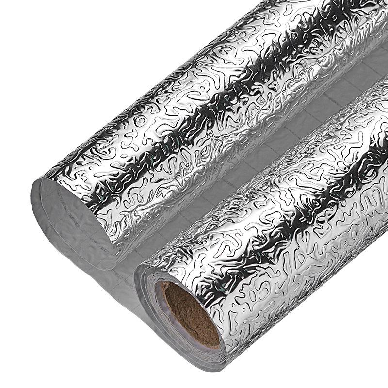Fireproof, Waterproof, Oil-Resistant Self-Adhesive Aluminum Foil Wallpaper