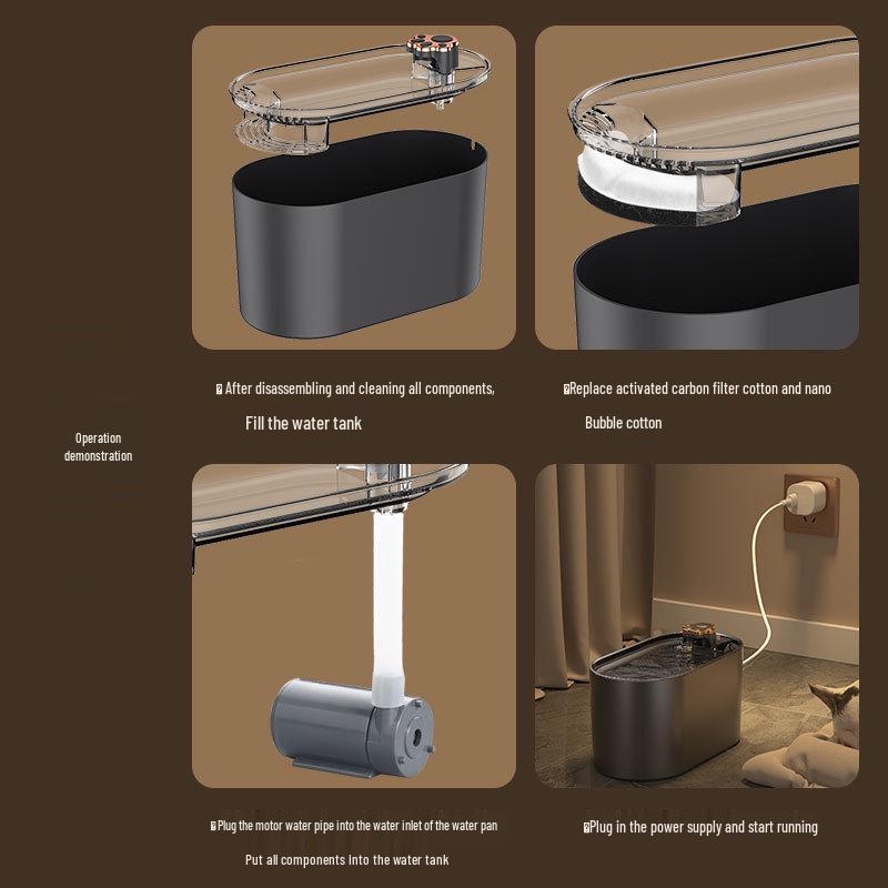 Smart Automatic Pet Water Fountain for Cats and Dogs