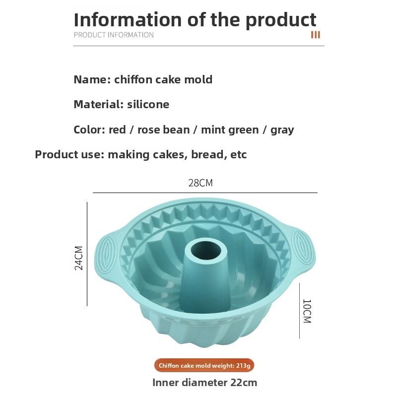 Silicone Cake Mold Household Cake Mold Easy Demoulding Round Eared Cake Mousse Mold Baking