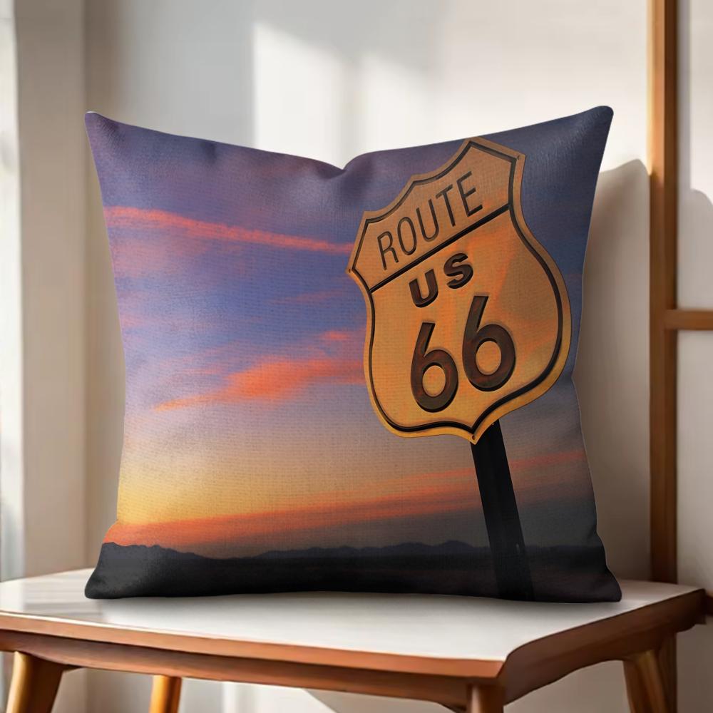 RRoute Retro Cushion Cover Natural Linen Organic Fabric DoubleSided Printing Couch Pillow Covers Home Decor