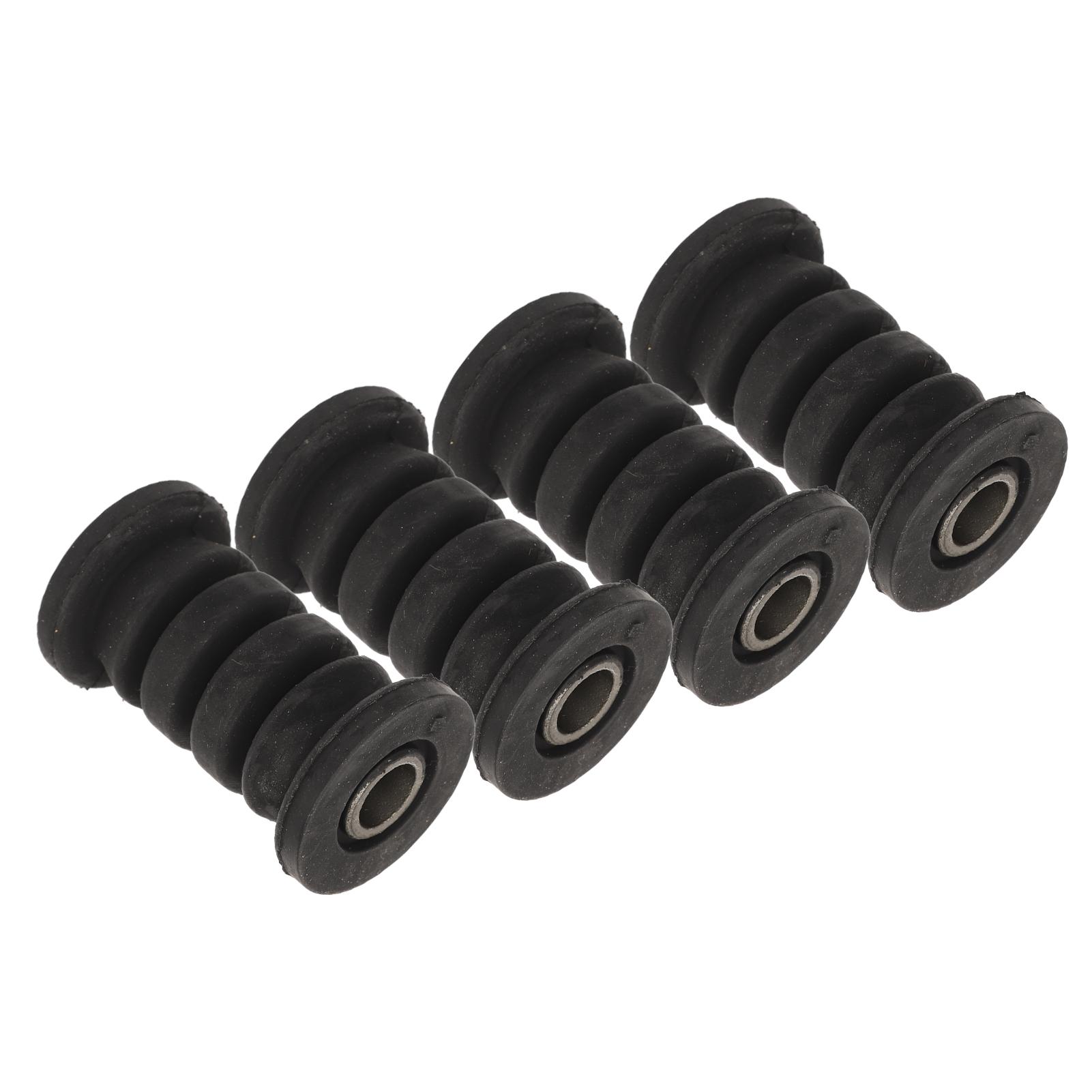 

4 Pcs M10 10mm Shaft Swing Arm Mount Bushing Rubber Steel Alloy Shock Absorber Swingarm