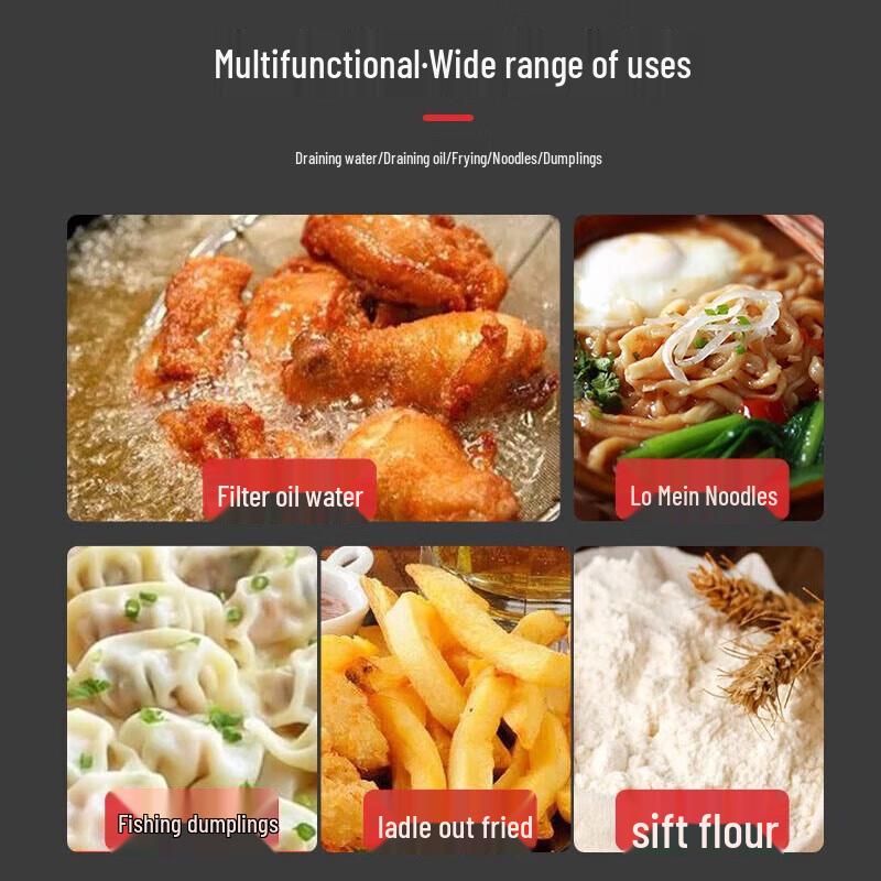 Shangpin Shuangrui 28cm Edelstahl Feinmaschiger Schaumlöffel