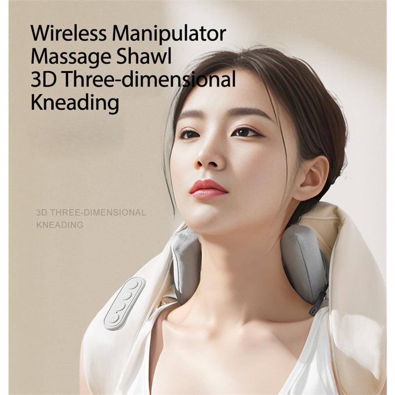 Многофункциональный Массажер для Шеи Плеч Шеи Горячий Компресс Массажер Мышц Трапеции Purple