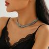 European & American Multi-layer Chain Light Luxury Metal Punk Hip Hop Necklace Bracelet