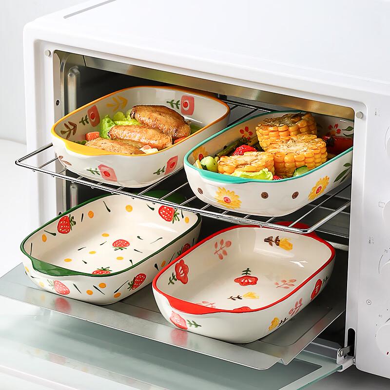 Plat à four en céramique à double poignée Naijiang