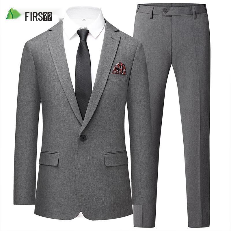 Мужской зауженный официальный костюм-тройка Shanshan XL