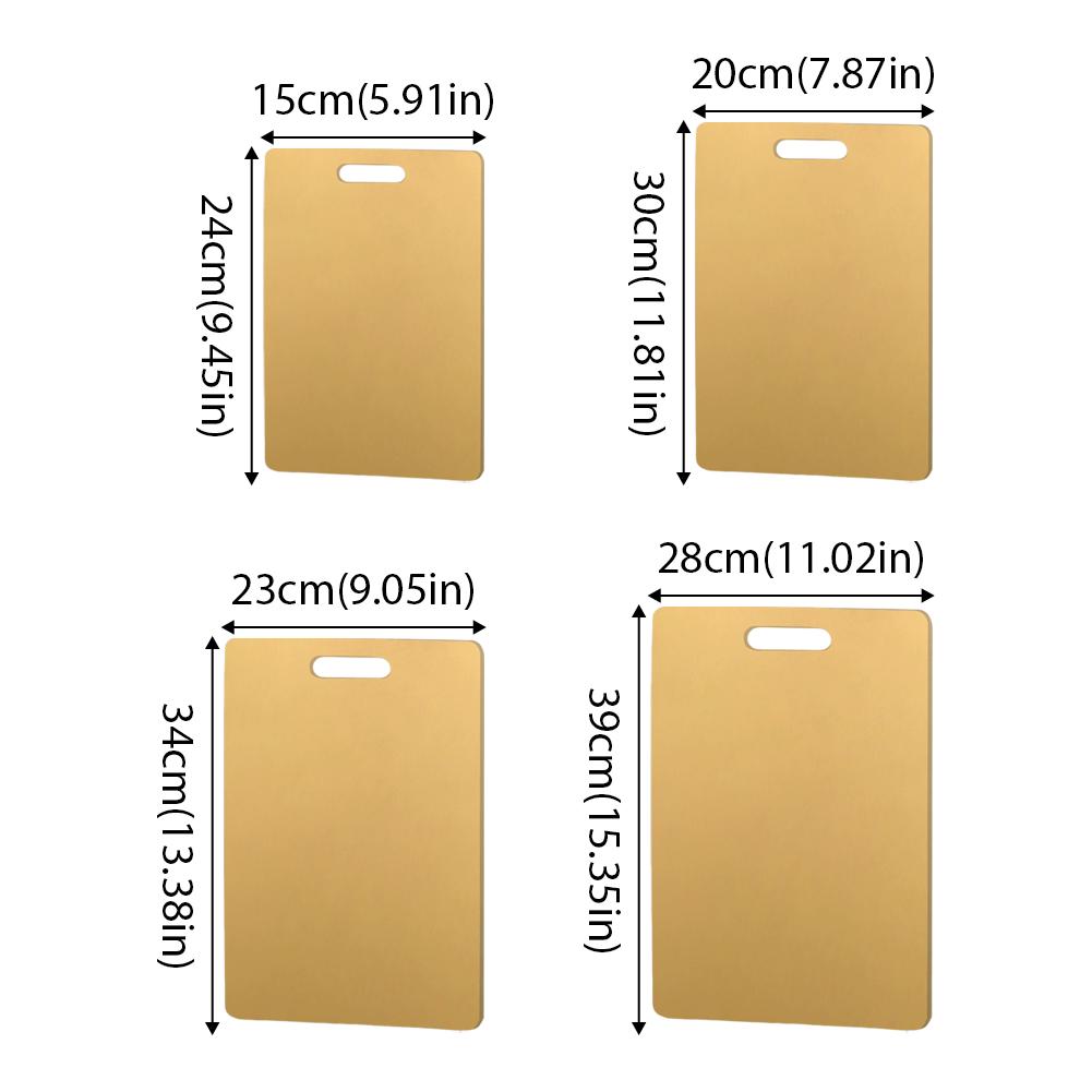 Titanium Cutting Boards for Kitchen Stainless Board 304 Steel Thickened Double Sided Food Grade Portable Fruit Meat Chopping