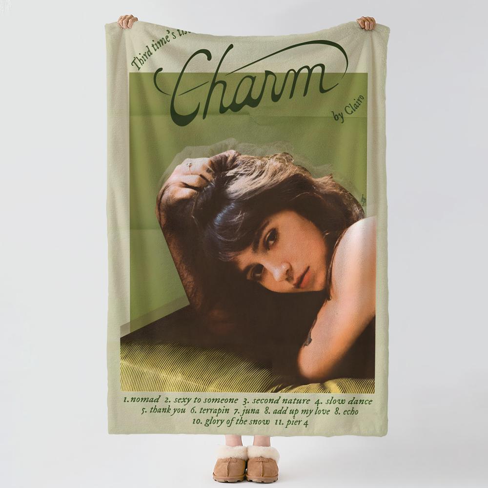 Music C-Clairo-o Throw Thick Comfort Flannel Quilt, Multi-scene Use Indoor Outdoor Daily Nap