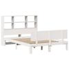 VidaXL Lit bibliothèque sans matelas blanc 120x200 cm bois pin massif 3322665