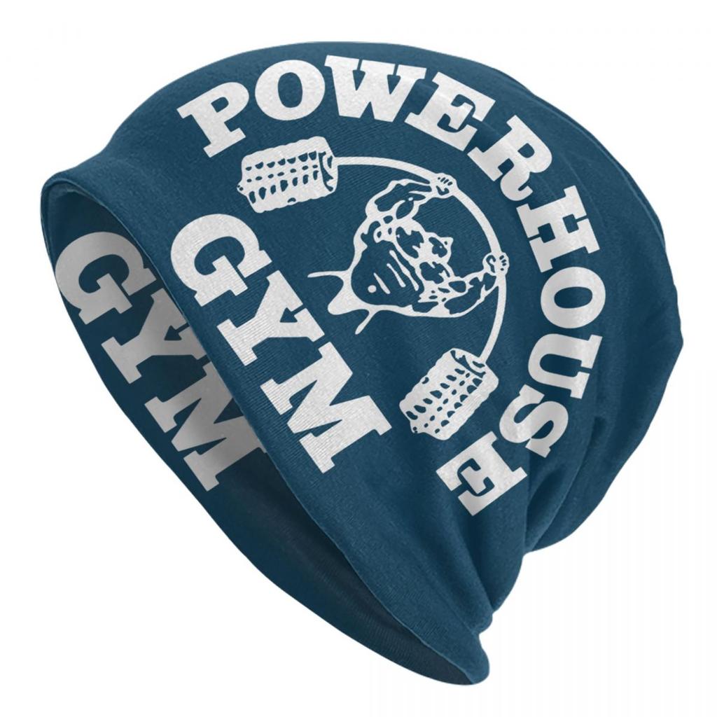 Powerhouse Gym Skullies Beanies Caps For Unisex Women Unisex Winter Warm Knit Hat Adult Bodybuilding Fitness Muscle Bonnet Hats