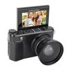 88MP 8K Camera 18X Zoom Autofocus 3 Inch 180 degrees  Flip Screen Dual Battery WiFi Mirrorless Camera with Lens Cap