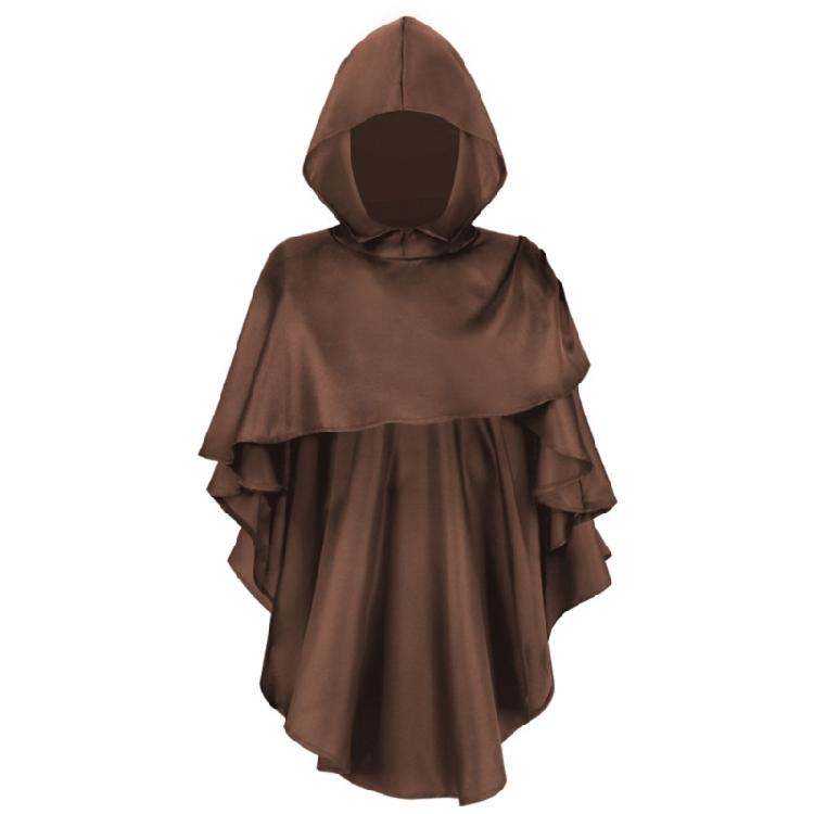 Post Apocalyptic Shawl Scarf Cloak Renaissances Medieval Hooded Scarf Shaman Cowl Halloween Wizard Costumes Women Men