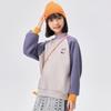 EBAER Kids' Color-Blocked Fleece High-Neck Sweatshirt