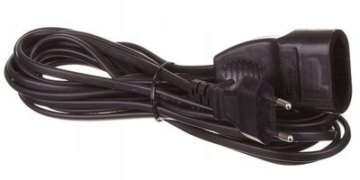 Extension Cord, 1 Socket, 5m, Black, IP20, 230V