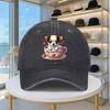 Süßer Chihuahua Mein Valentinstags Hund Druck Gewaschene Baseballkappe Vintage Verstellbarer Baumwollhut für Unisex