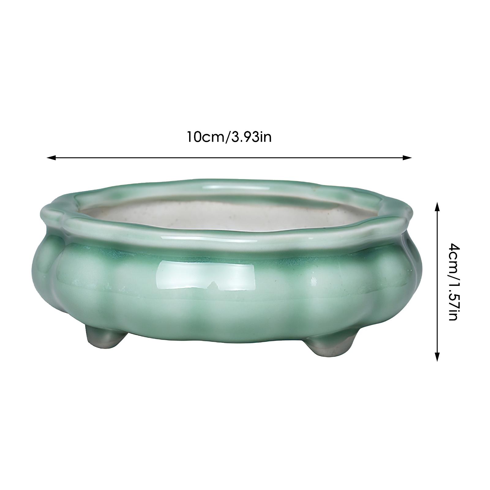 

Цветочные горшки Керамические горшки для растений с отверстиями Горшки для суккулентов Уличный садовый ландшафт Бонсай Горшок Кашпо Домашний декор Подарок