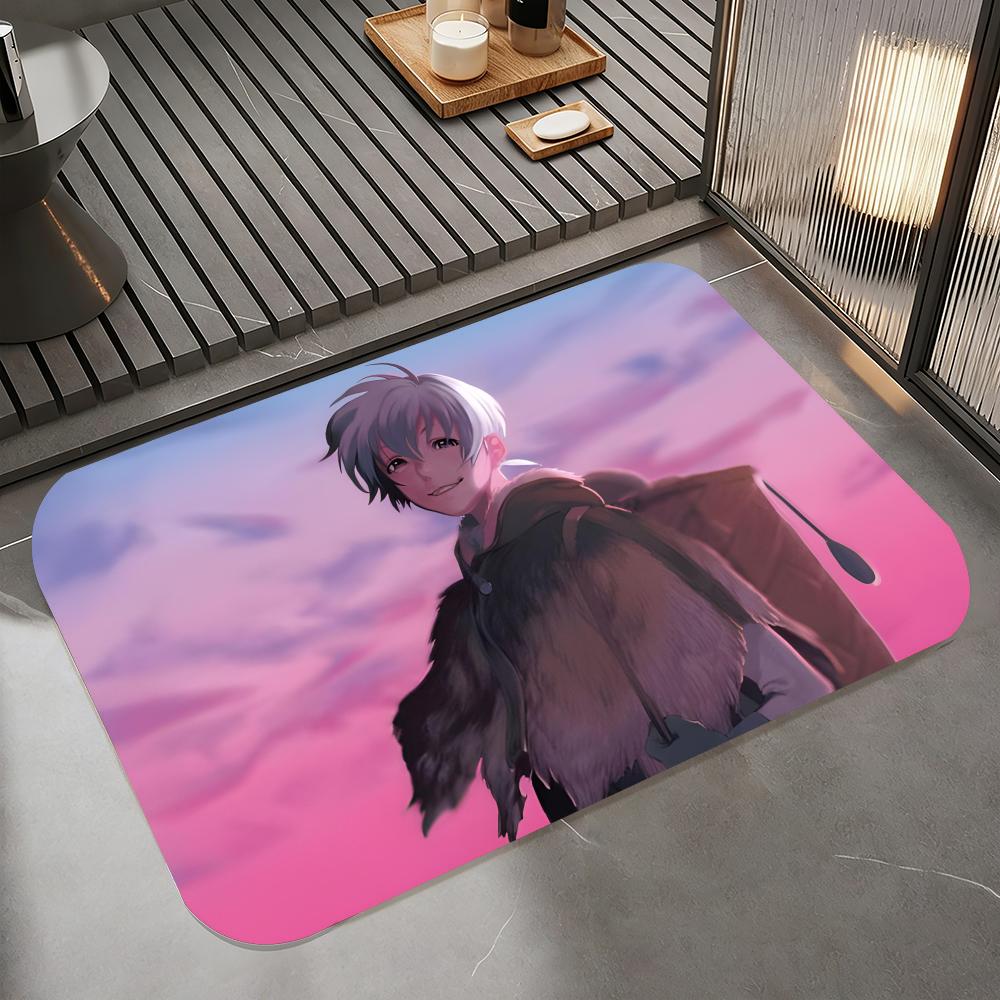 

Anime Y-To Your Eternity Floor Mat Diatomite Bath Mat, Quick Dry Absorbent Non-Slip Door Mat 50cm x 80cm
