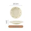 ZISIZ Floral Ceramic Dinner Plate