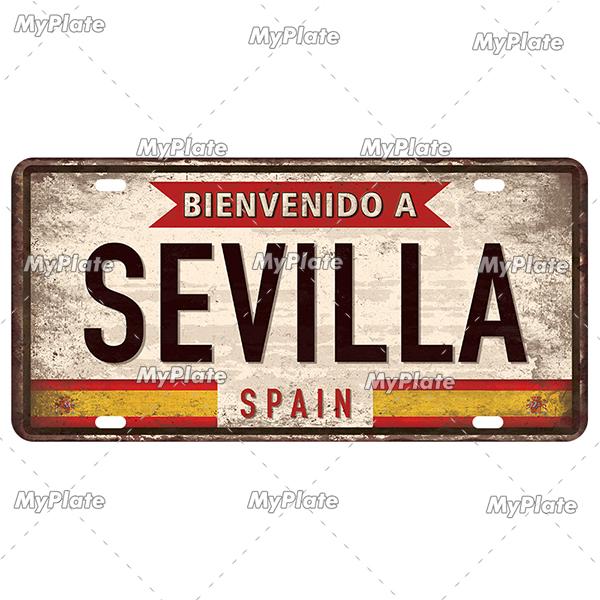 [MyPlate] Country City Style 15x30CM Plate Vintage Metal Sign Plaque Tin Sign Man Cave Decoration Bar Sign Club Poster Gift