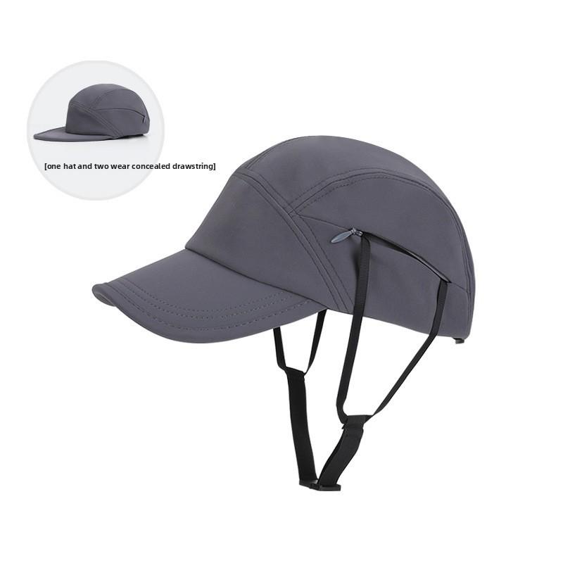 Summer Sun Protection Baseball Cap With Adjustable Chin Strap For Outdoor Cycling And Surfing